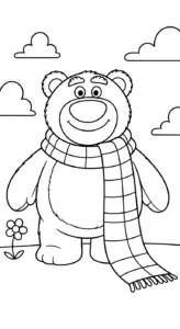 hình tô màu gấu dâu lotso cho bé tải về