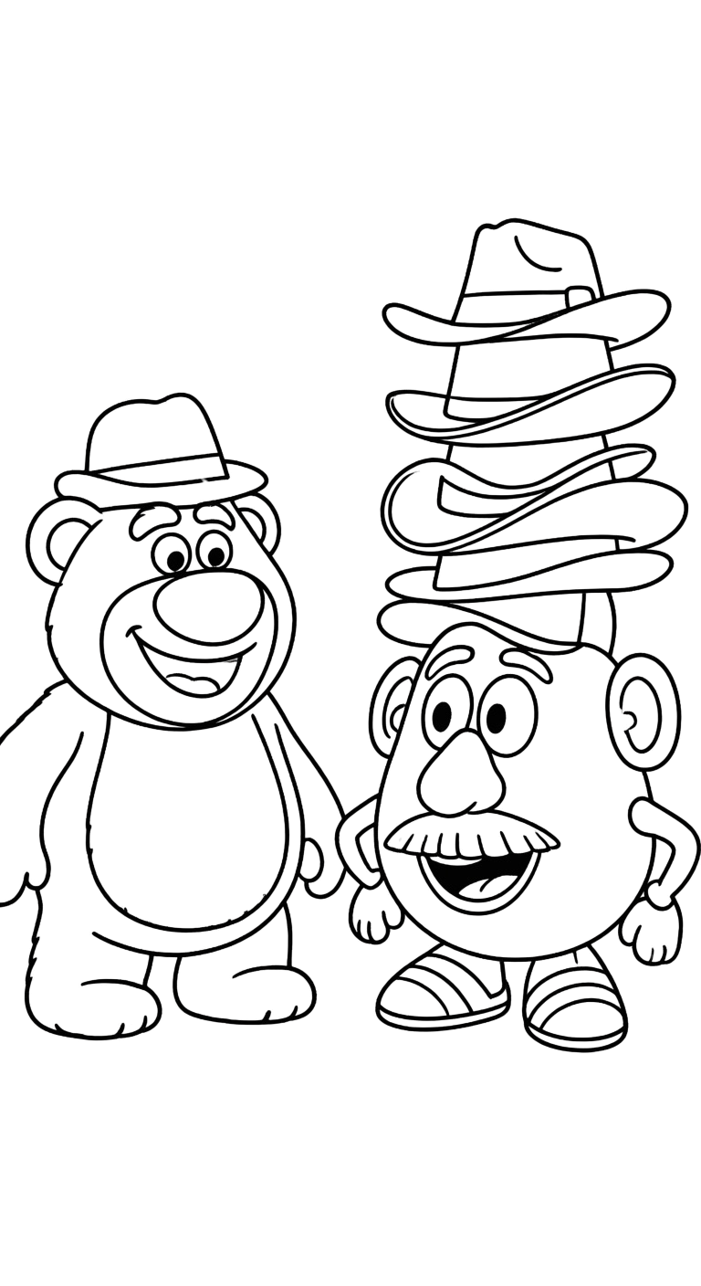 tranh tô màu gấu dâu lotso in ngay