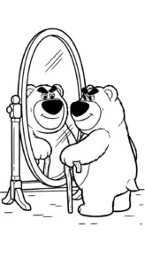 hình tô màu gấu dâu lotso cho bé mới nhất