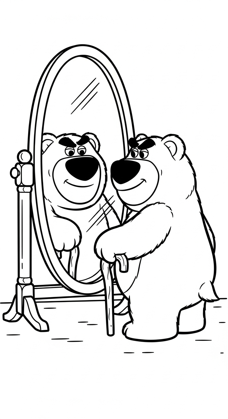 hình tô màu gấu dâu lotso cho bé mới nhất