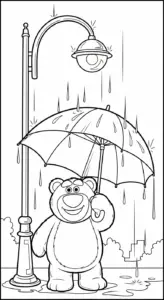 tải tranh tô màu gấu dâu lotso cho bé 4 tuổi