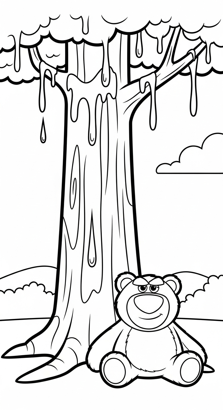 tải tranh tô màu gấu dâu lotso