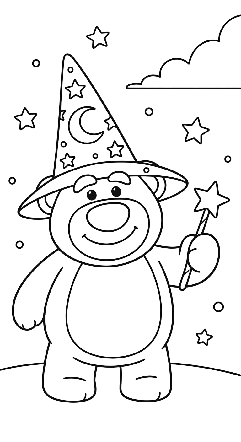 tải tranh tô màu gấu dâu lotso cho bé