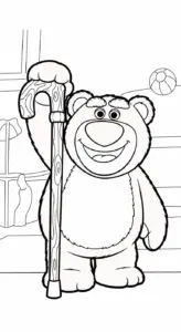 hình tô màu gấu dâu lotso cho bé 8 tuổi miễn phí