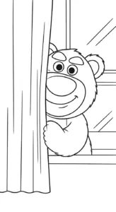 download tranh tô màu gấu dâu lotso miễn phí