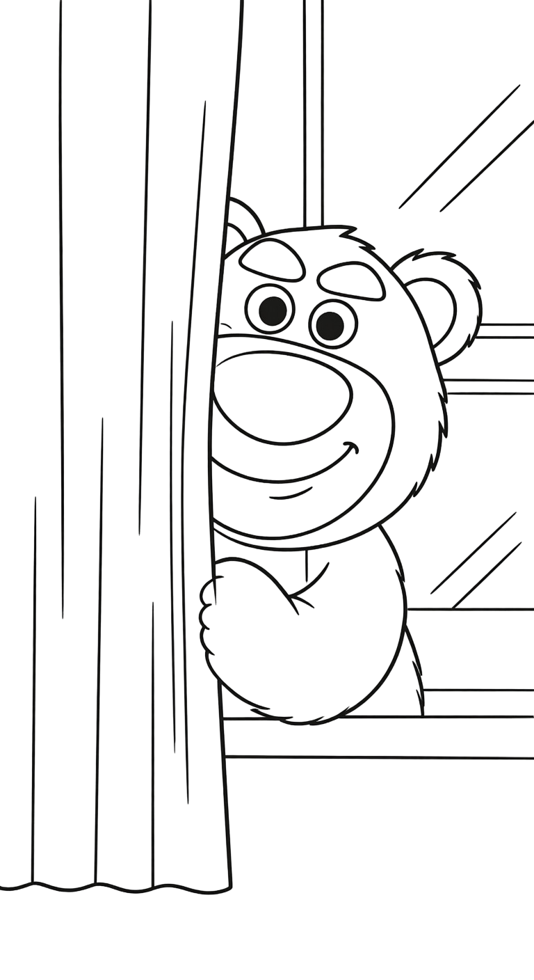 download tranh tô màu gấu dâu lotso miễn phí