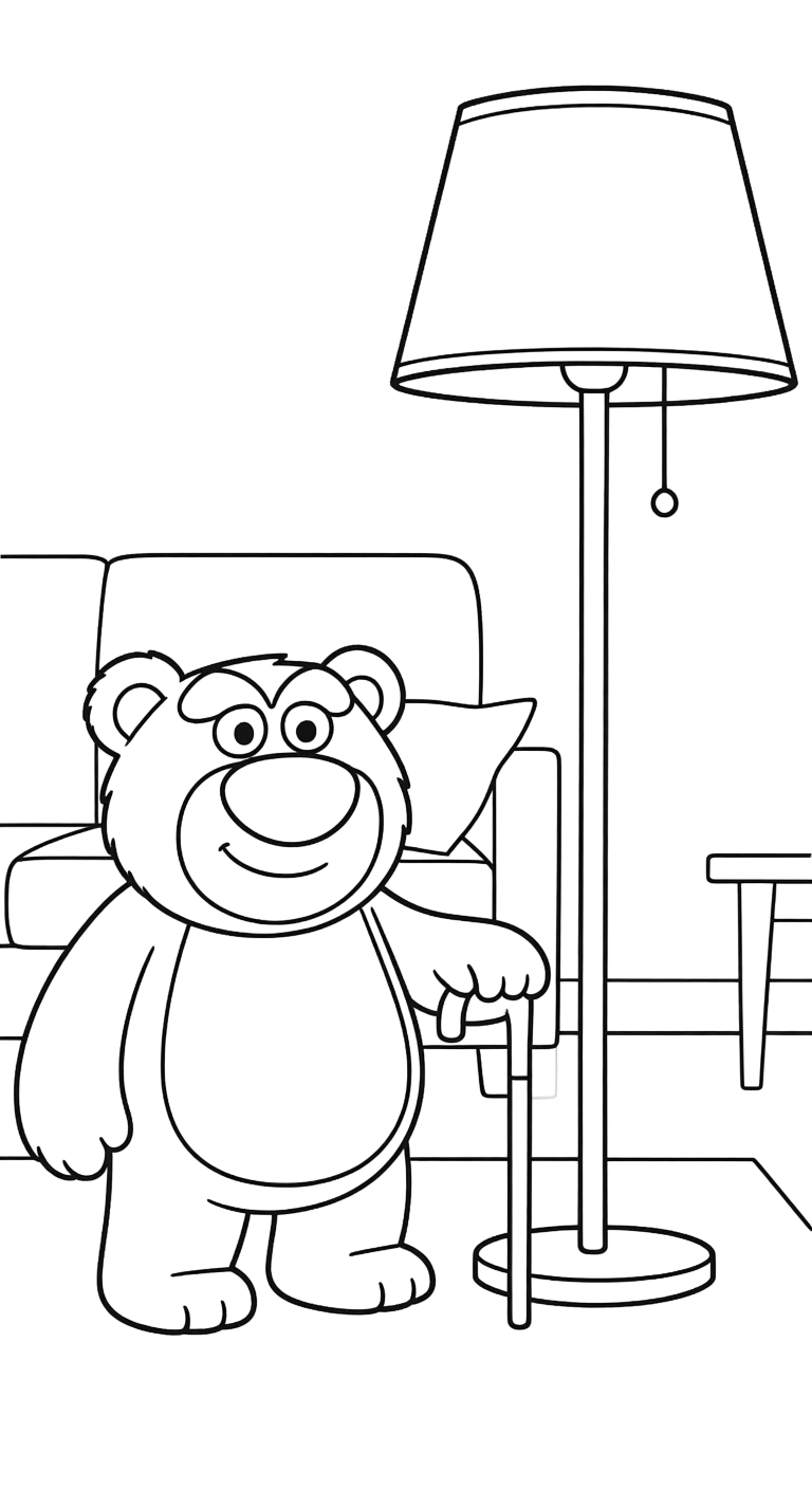 tải hình tô màu gấu dâu lotso cho bé miễn phí 1