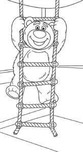 tranh tô màu gấu dâu lotso rõ nét
