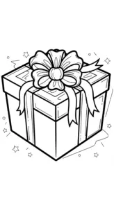 tranh tô màu hộp quà cho bé 3 tuổi