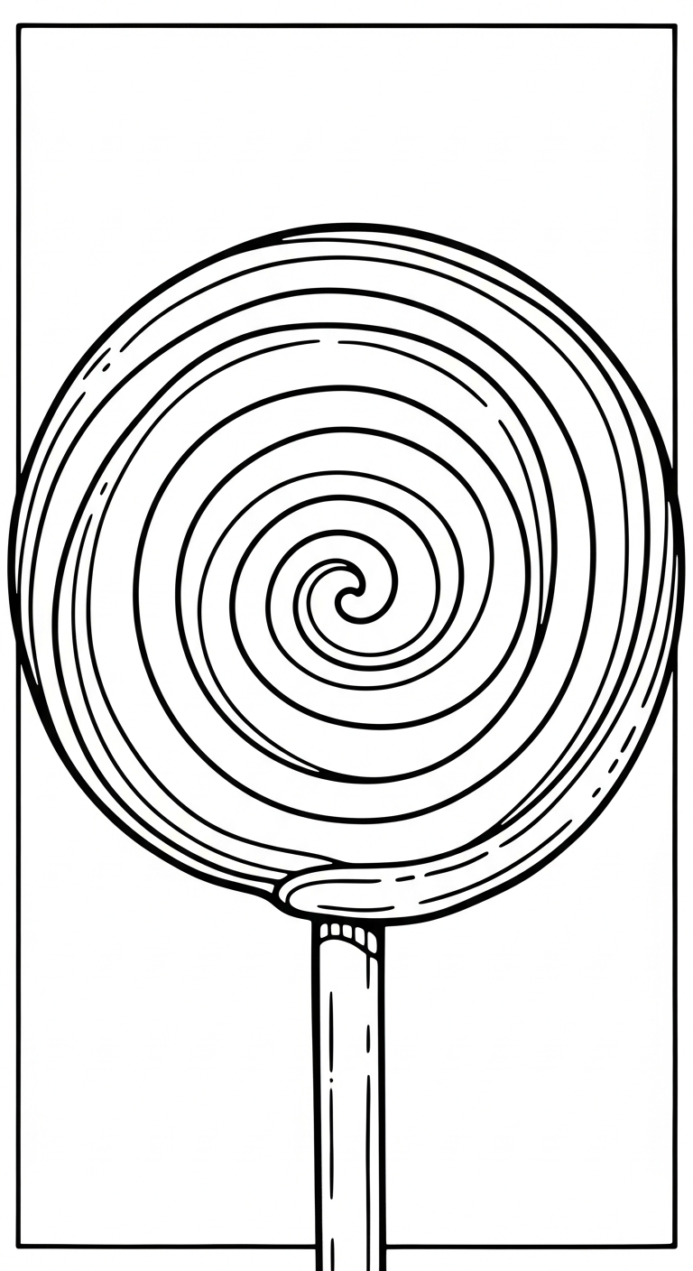 tranh tô màu kẹo mút cho bé 4 tuổi miễn phí