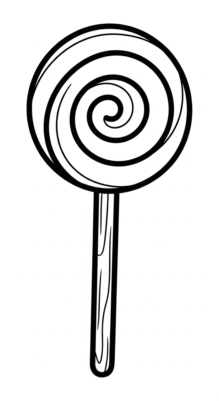 hình tô màu kẹo mút cho bé 8 tuổi