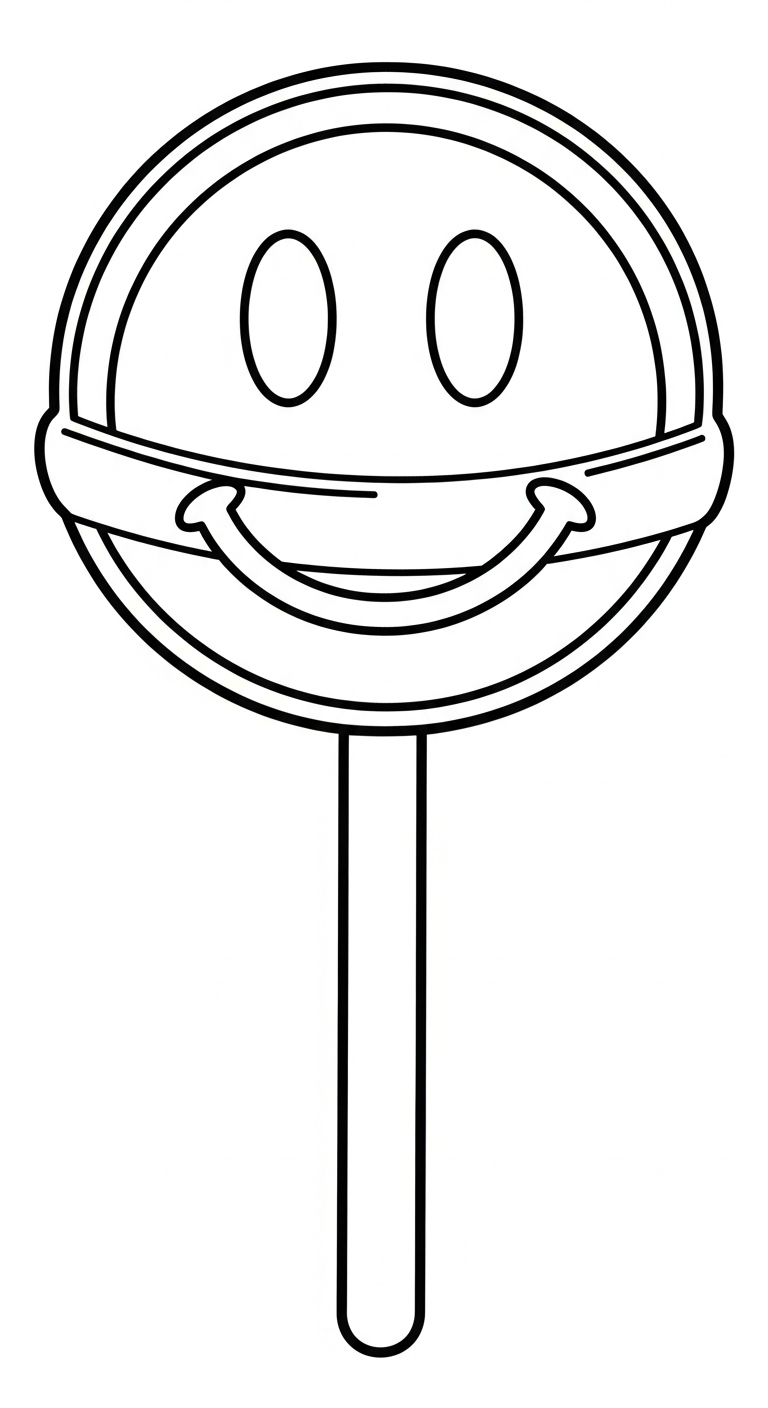 tranh tô màu kẹo mút cho bé mới nhất