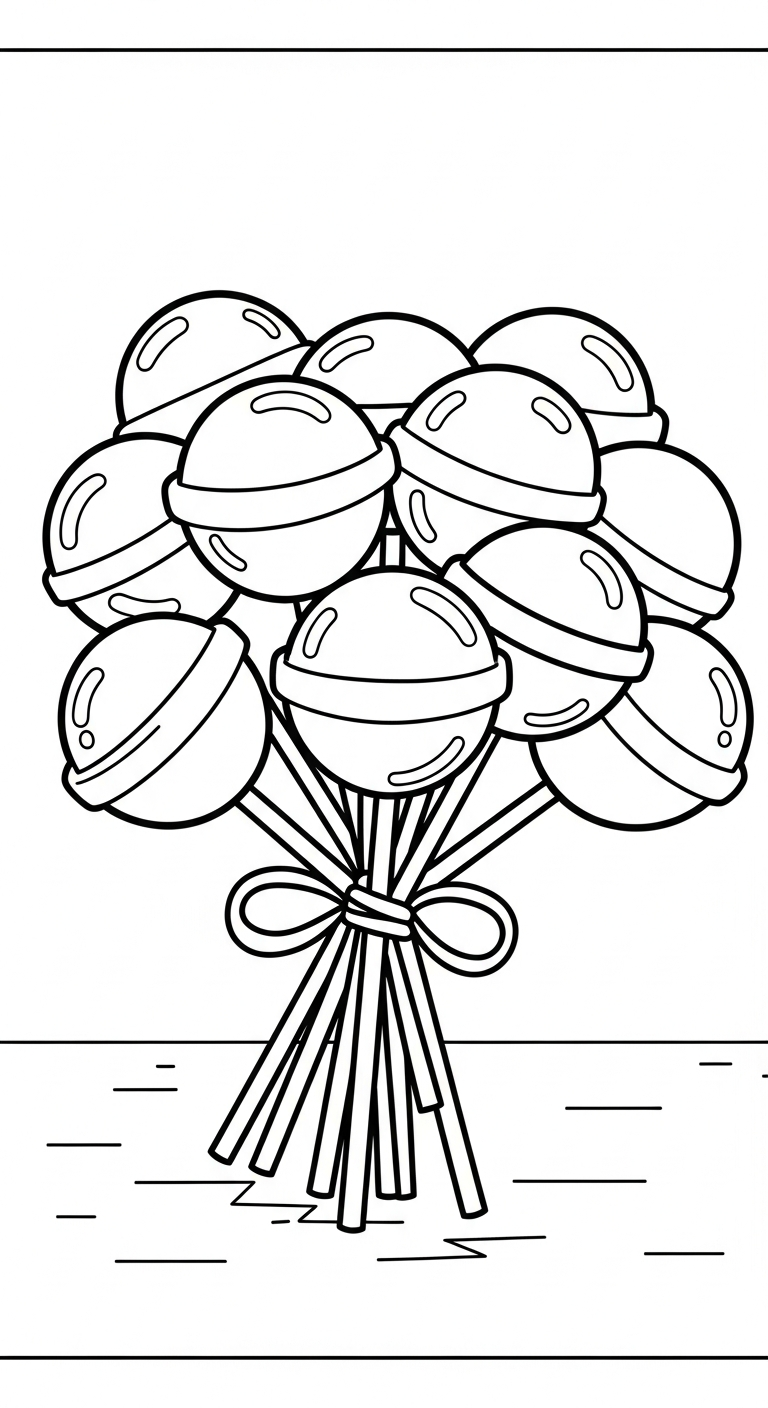 hình tô màu kẹo mút cho bé 3 tuổi