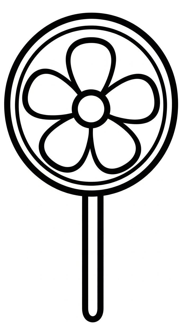 hình tô màu kẹo mút cho trẻ em