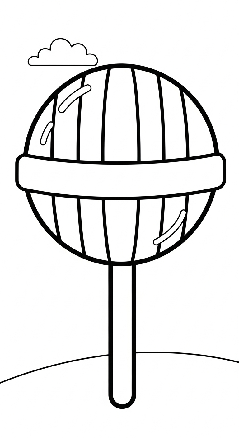 tải tranh tô màu kẹo mút cho bé 6 tuổi