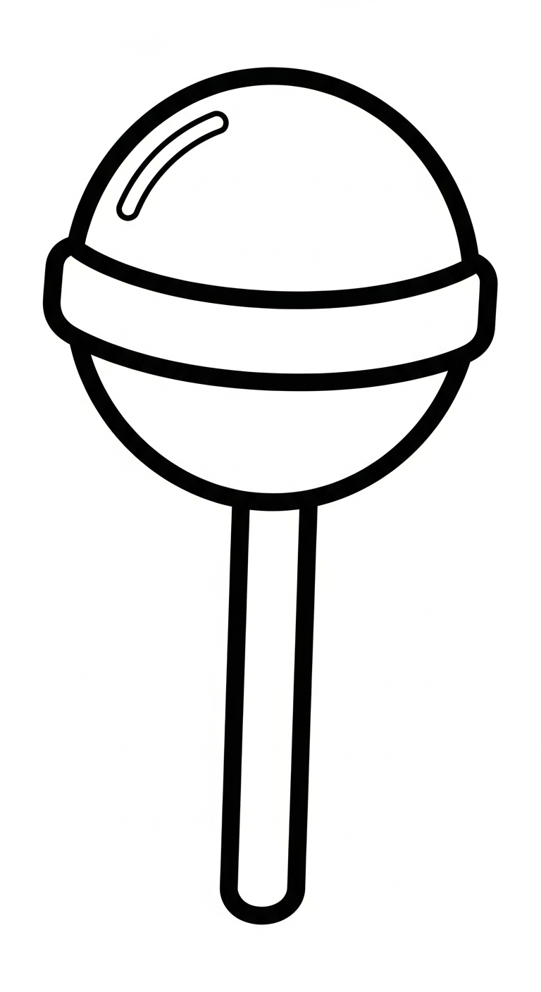 hình tô màu kẹo mút cho bé tải miễn phí