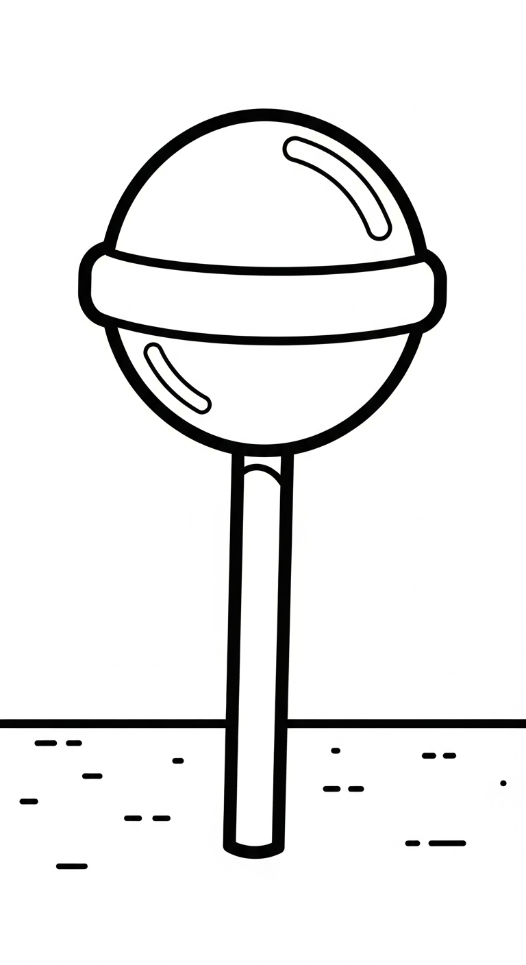 hình tô màu kẹo mút cho bé 7 tuổi