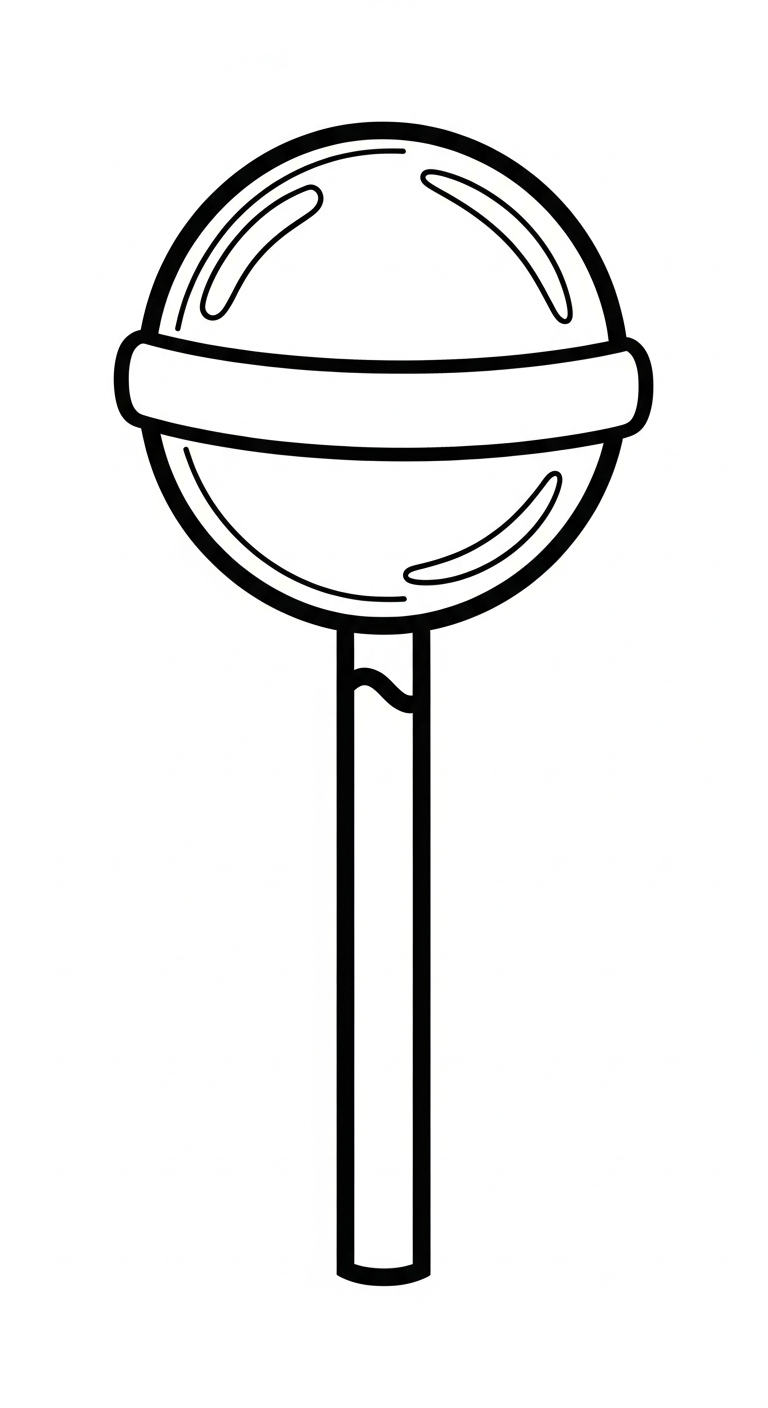 tranh tô màu kẹo mút cho bé 3 tuổi miễn phí