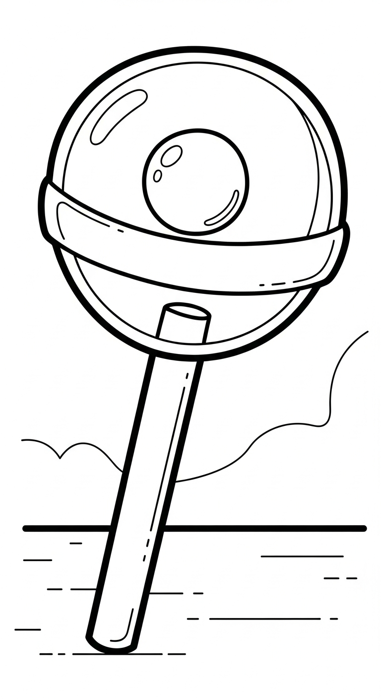 in hình tô màu kẹo mút cho bé 8 tuổi