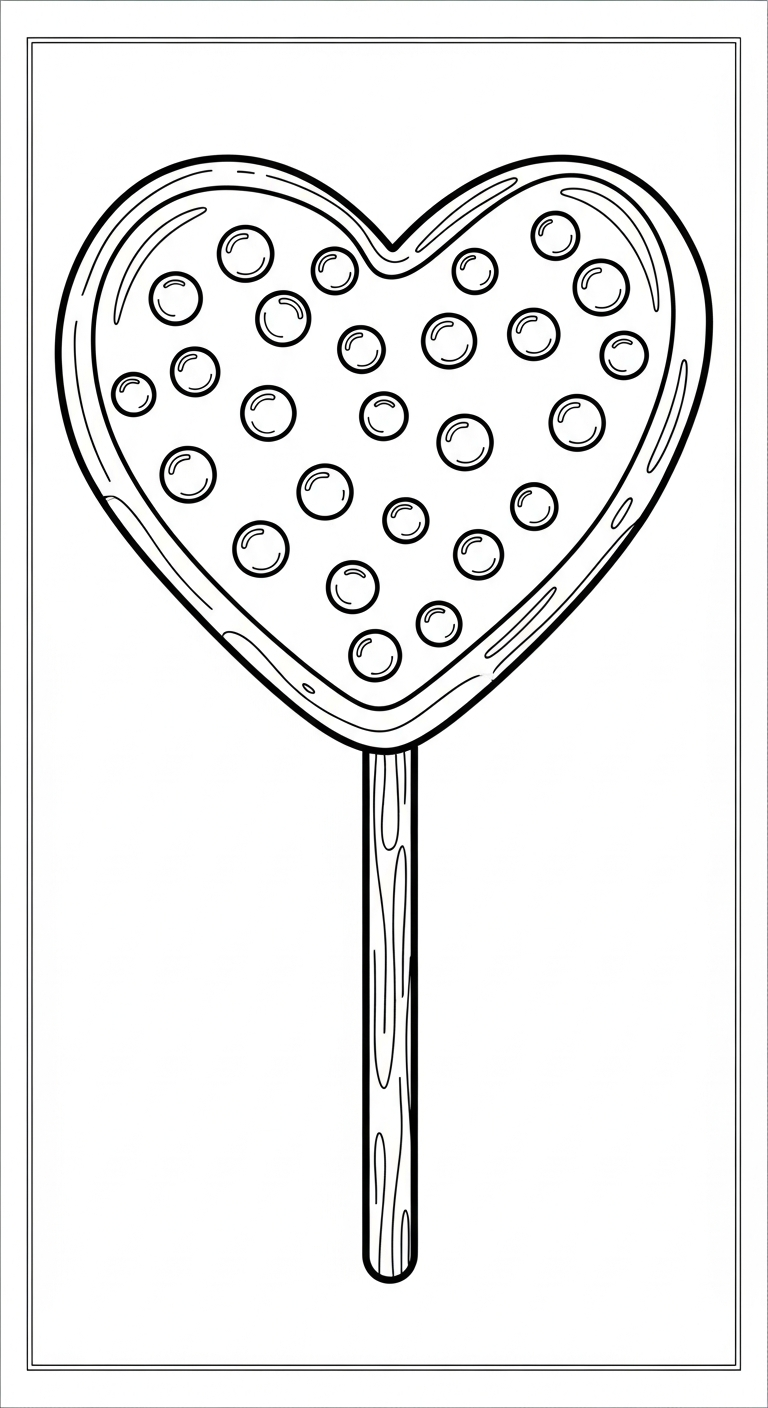 tải tranh tô màu kẹo mút miễn phí