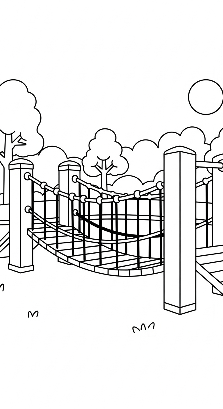 in tranh tô màu khu vui chơi cho bé 5 tuổi