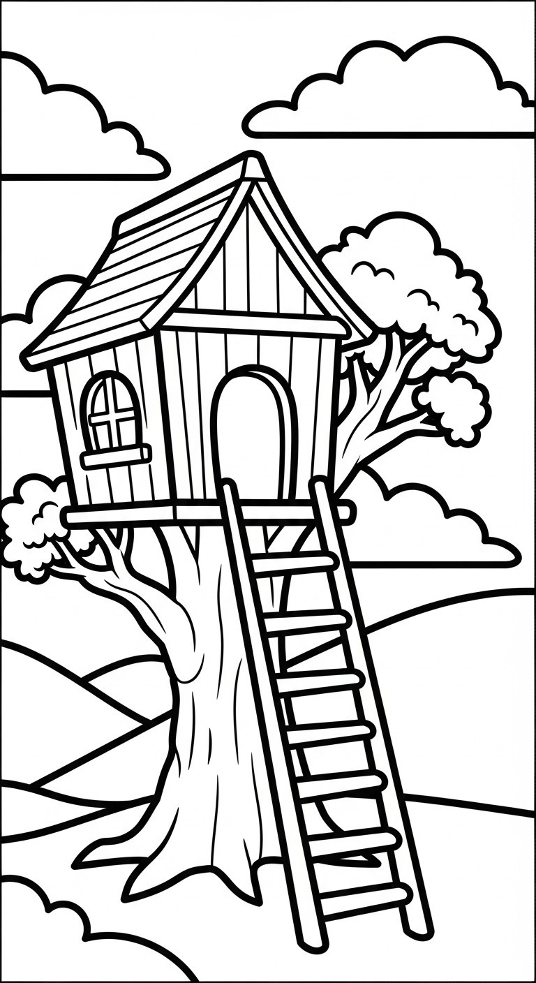 tranh tô màu khu vui chơi cho bé 3 tuổi miễn phí 1