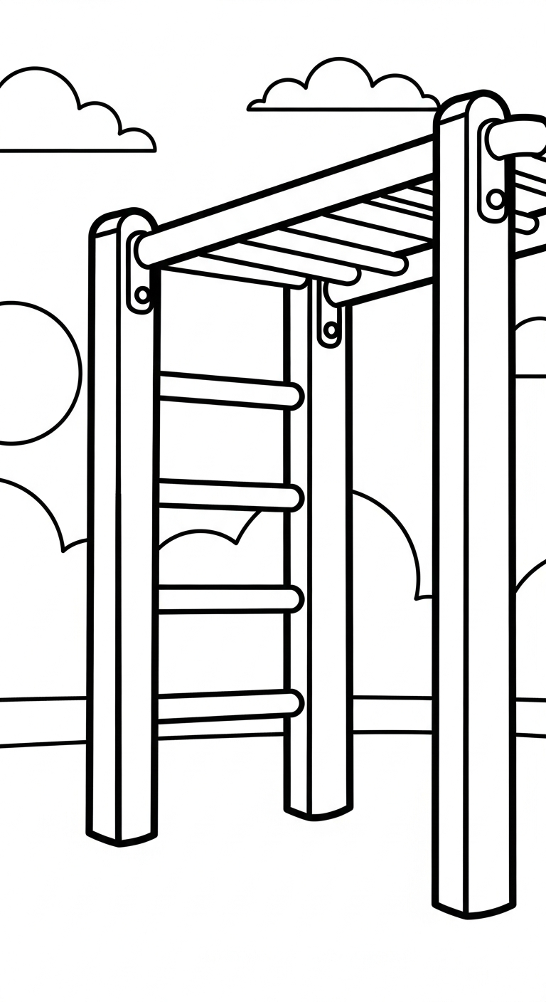 tranh tô màu khu vui chơi cho bé 5 tuổi miễn phí 1