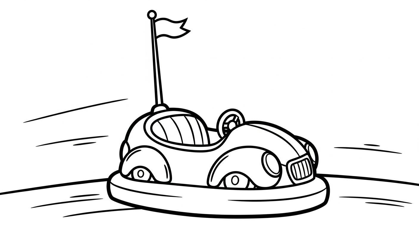 tranh tô màu khu vui chơi cho bé 6 tuổi miễn phí