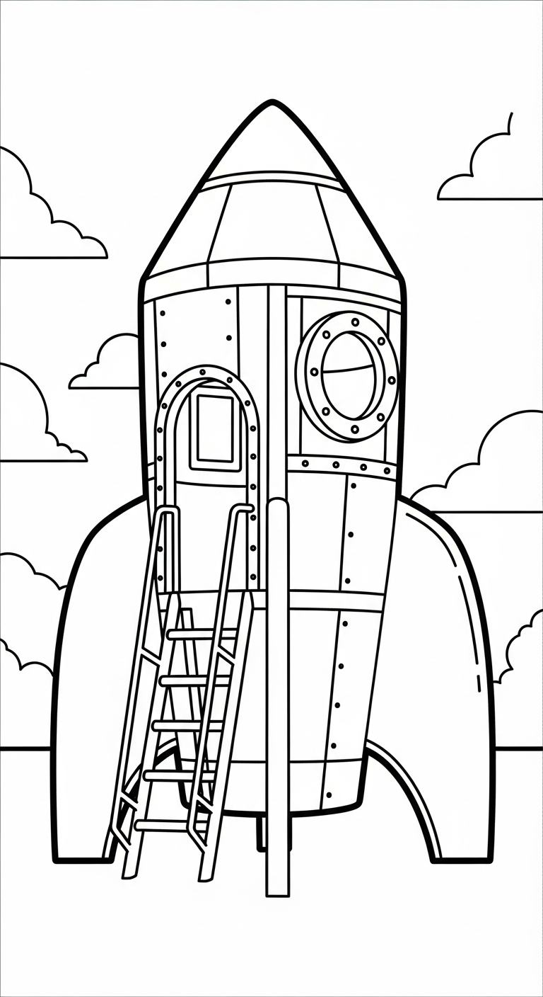 hình tô màu khu vui chơi cho bé 4 tuổi miễn phí 1