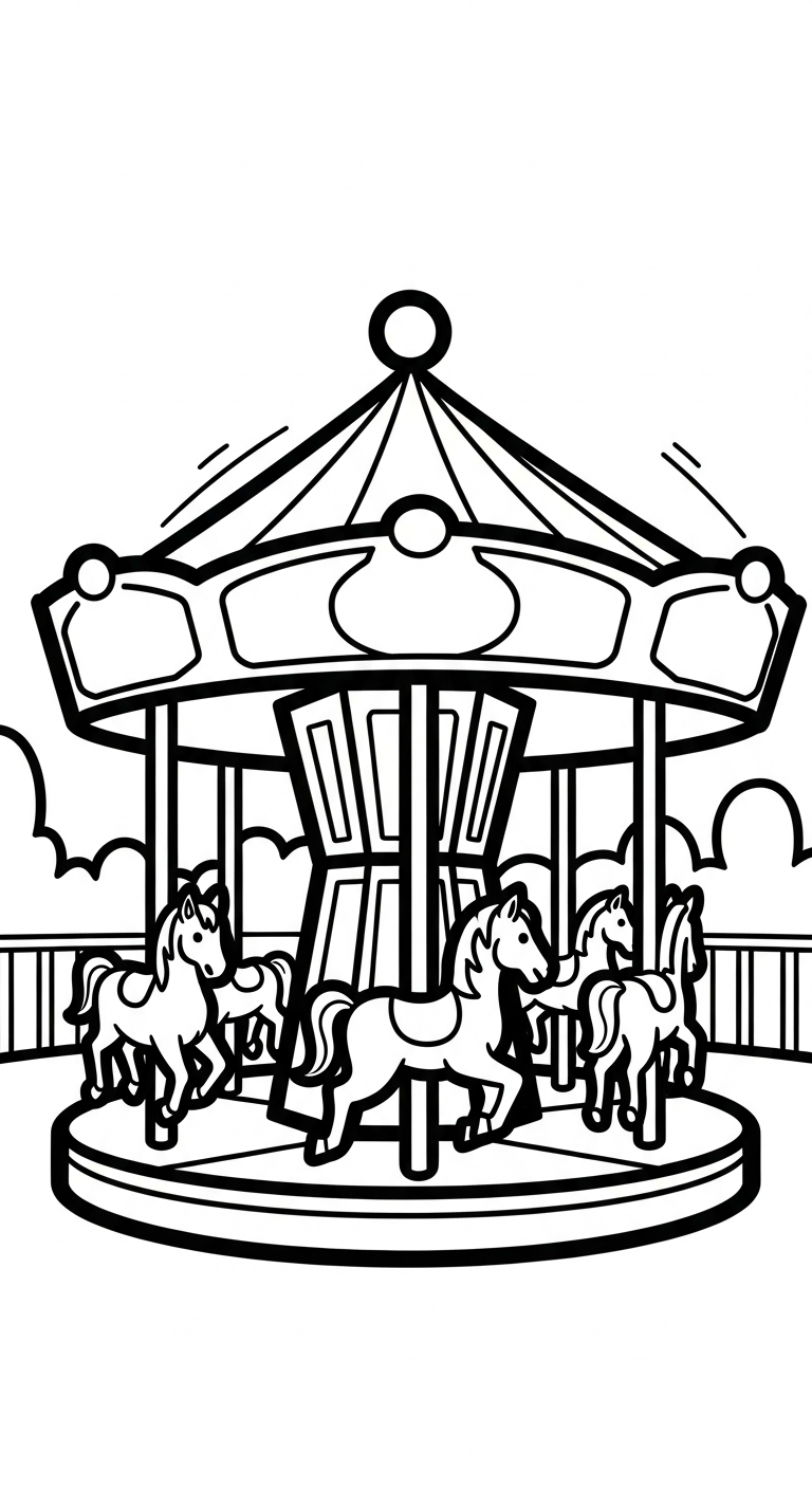 tải hình tô màu khu vui chơi cho bé 6 tuổi 1