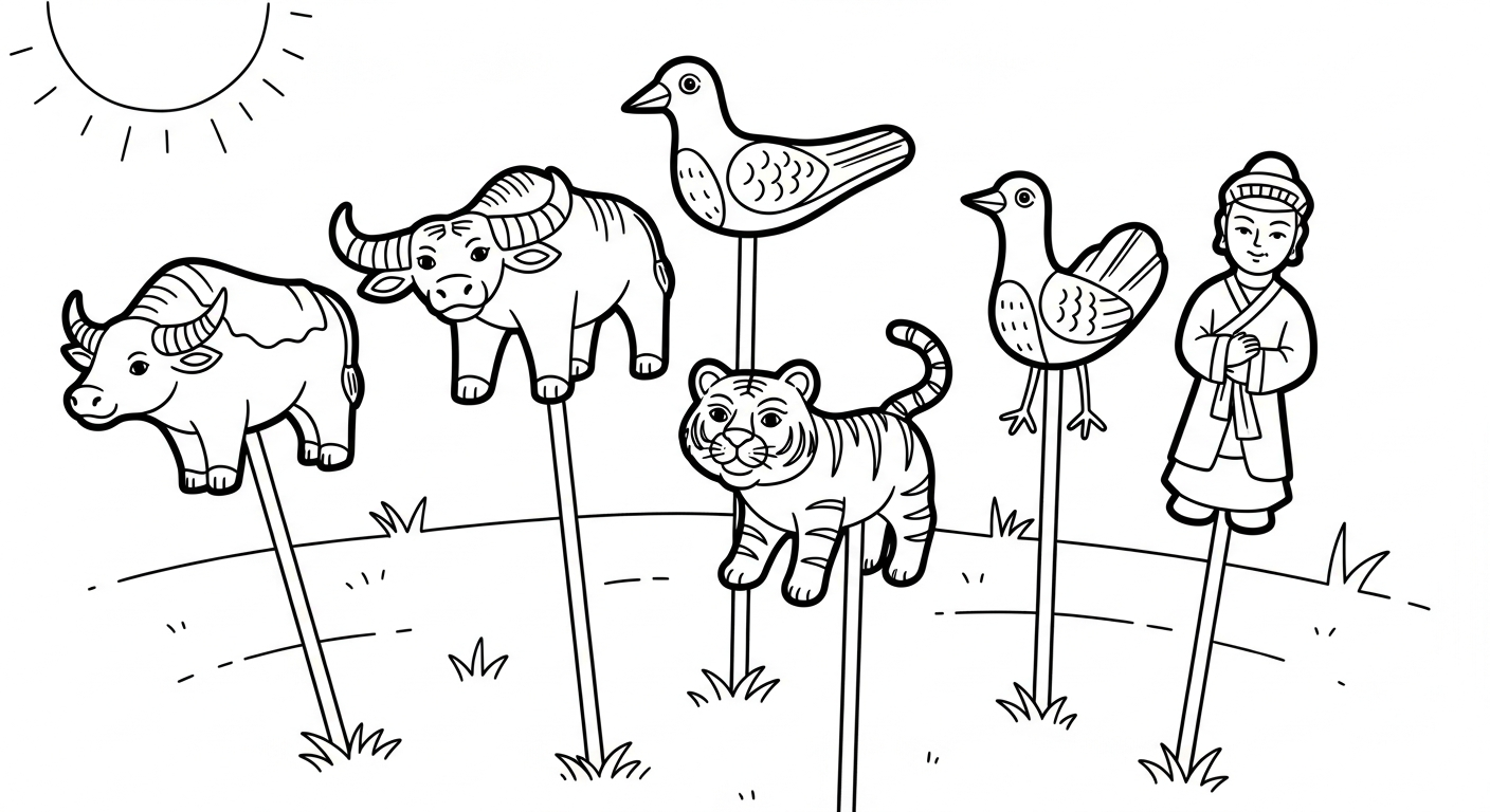 tranh tô màu khu vui chơi cho bé mới nhất 1