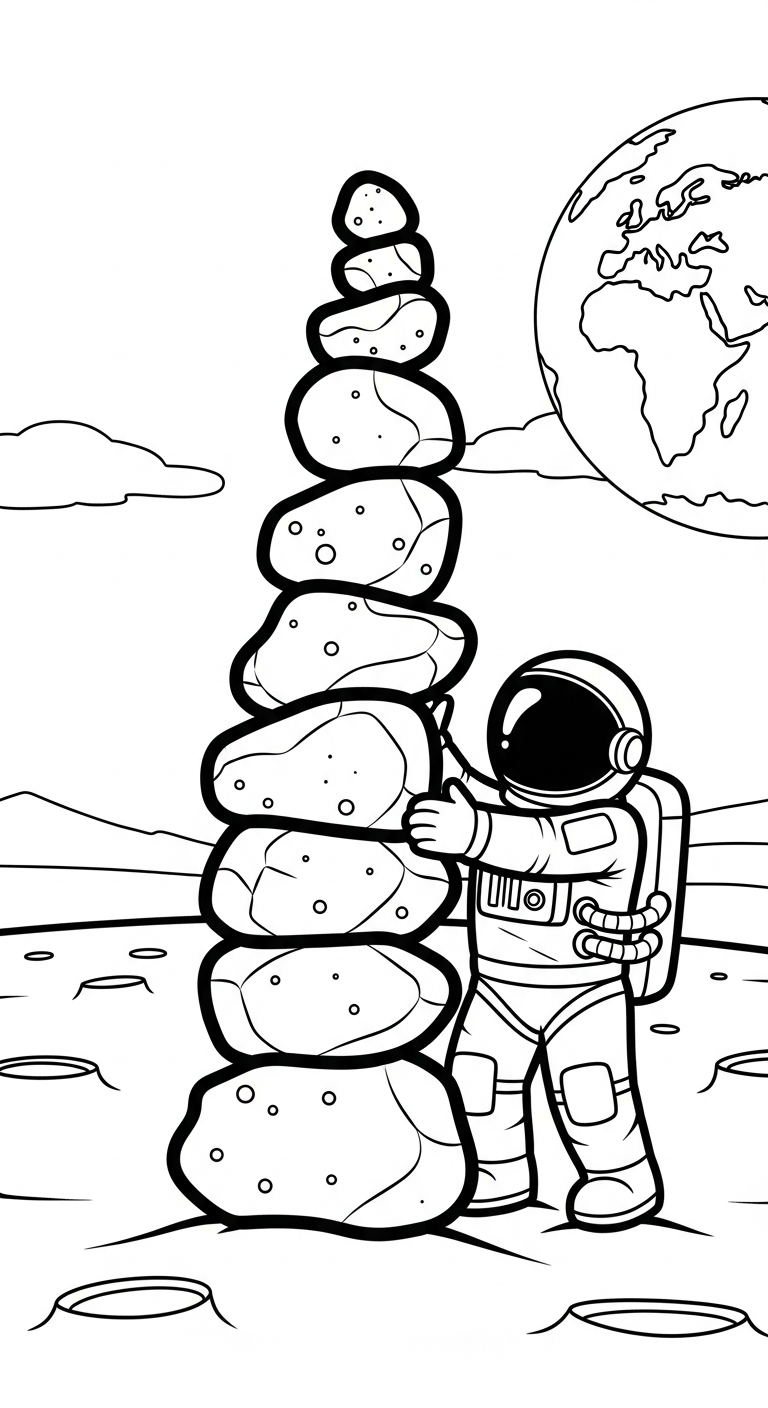 tải hình tô màu mặt trăng cho bé