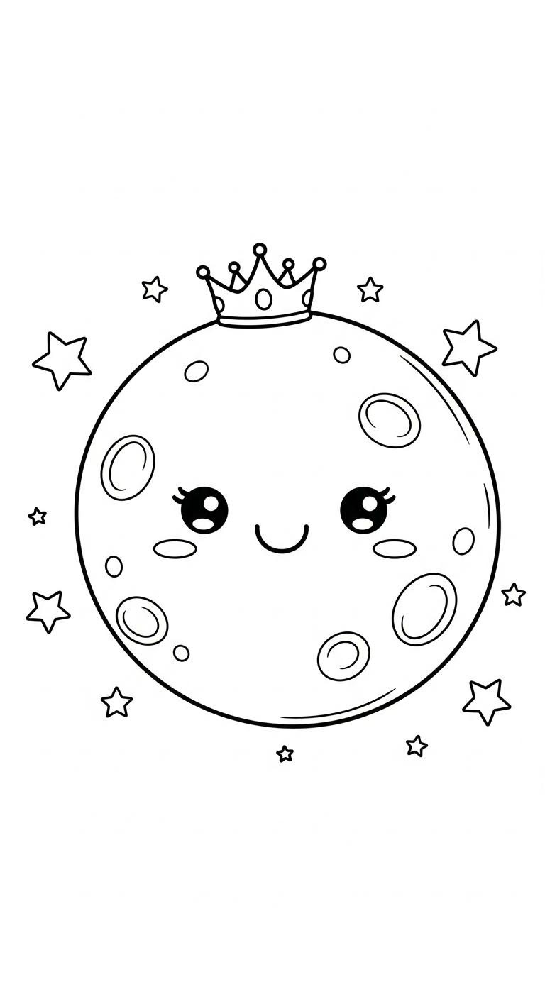 hình tô màu mặt trăng cho bé 7-8 tuổi 1