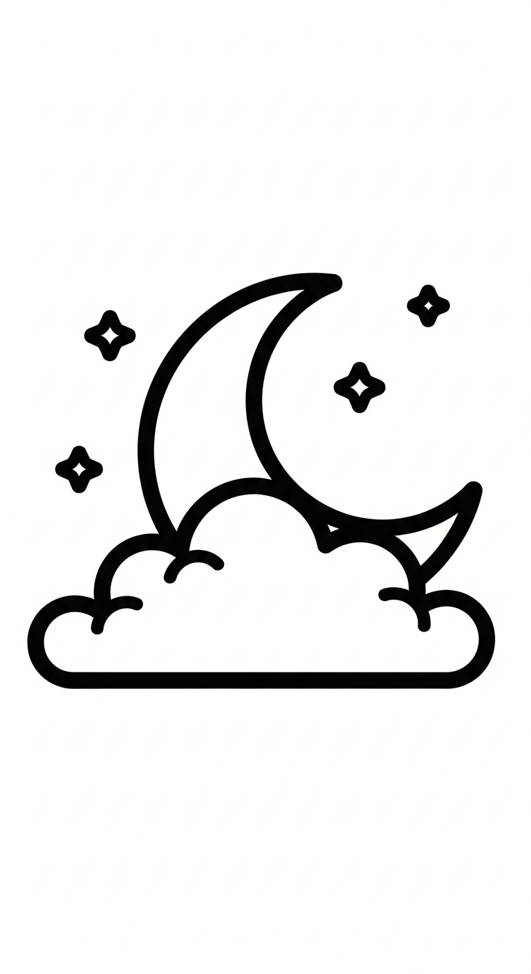 hình tô màu mặt trăng cho bé 6 tuổi