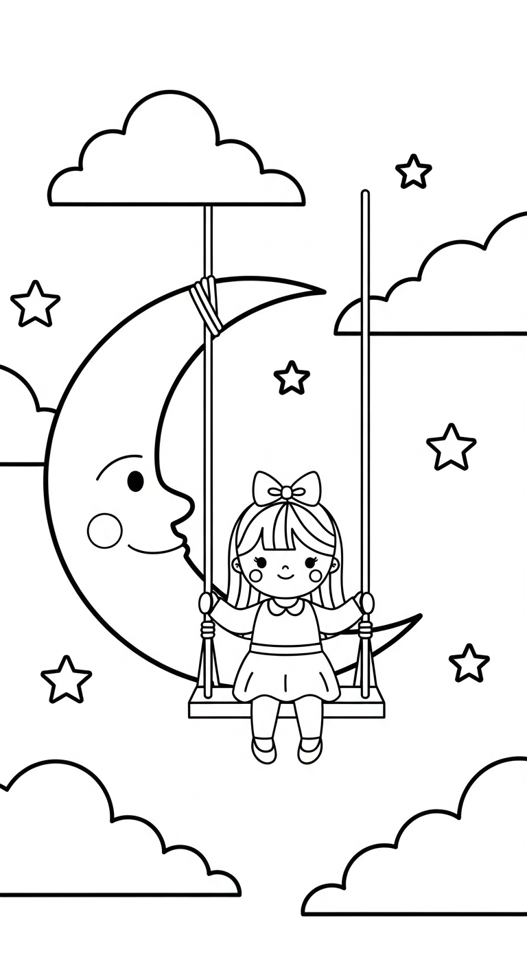 tải hình tô màu mặt trăng cho bé 4 tuổi