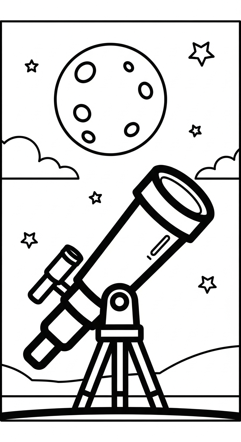 tải file tranh tô màu mặt trăng