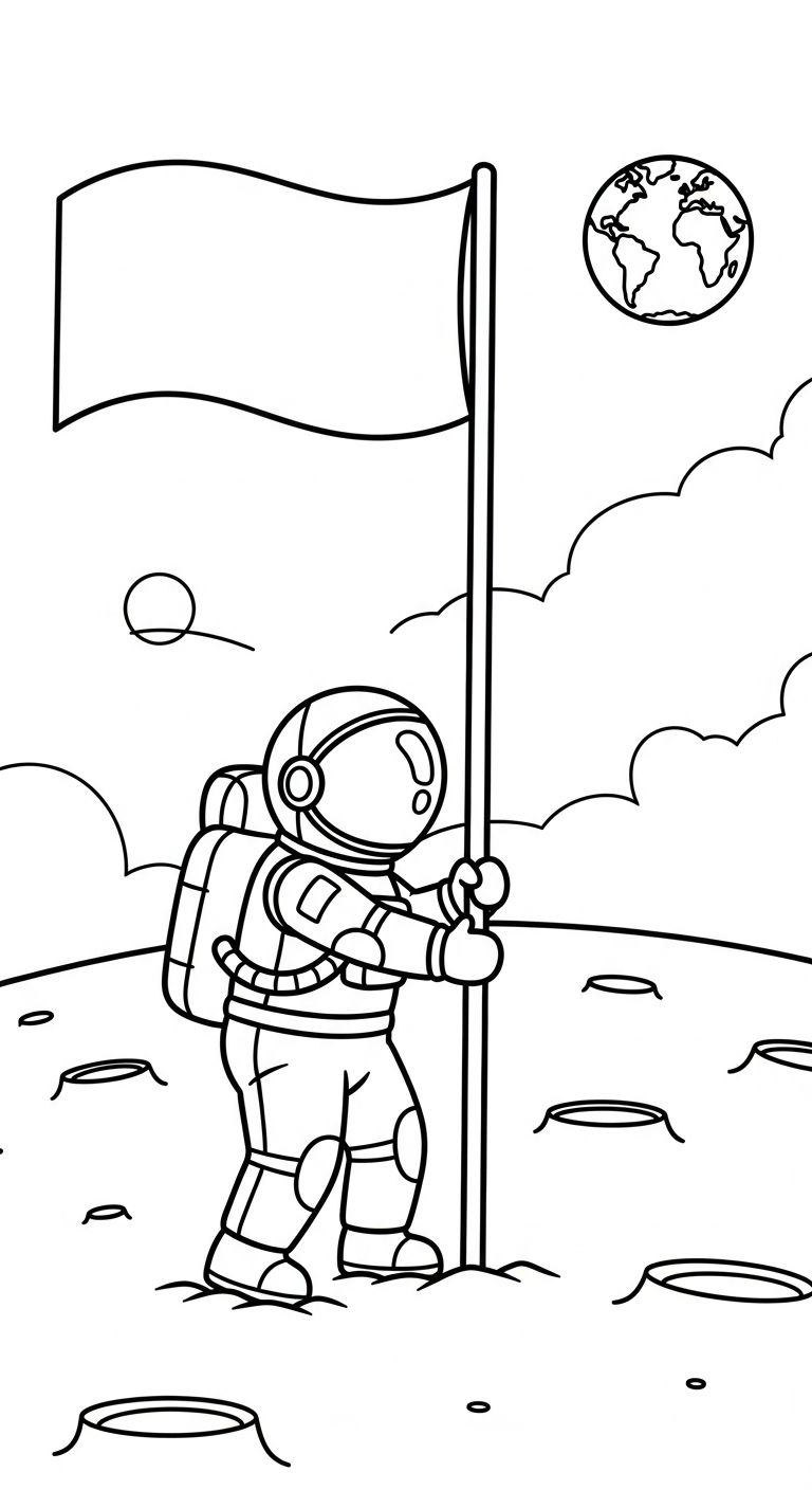 tải hình tô màu mặt trăng không mất tiền