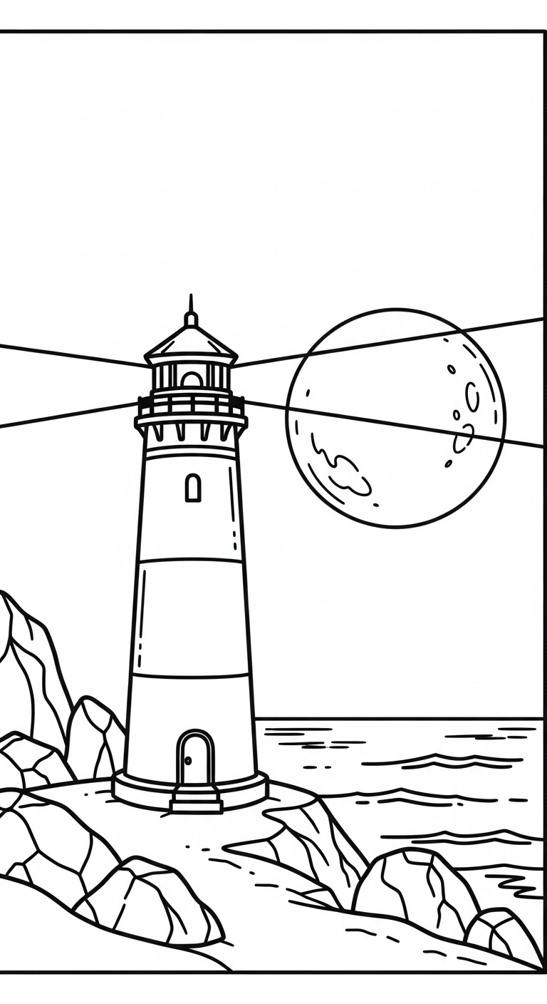 in hình tô màu mặt trăng cho bé 5 tuổi