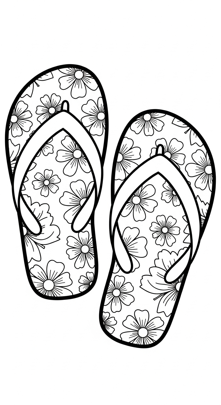 in hình tô màu mùa hè miễn phí 1