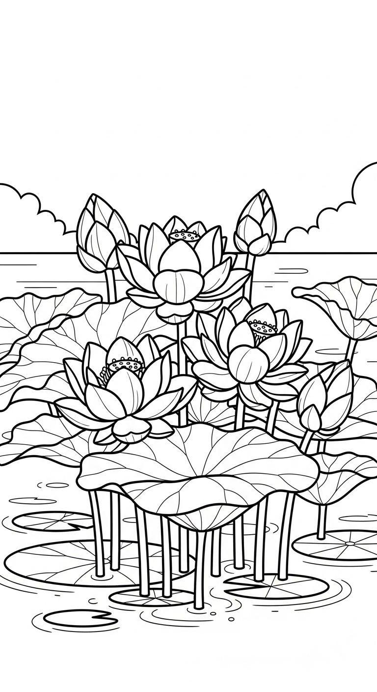 tranh tô màu mùa hè cho bé tải miễn phí