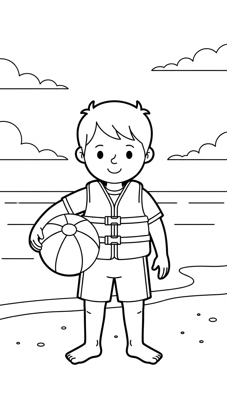 hình tô màu mùa hè cho bé 7-8 tuổi