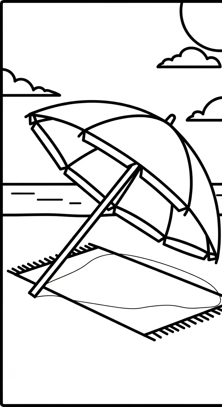 tranh tô màu mùa hè rõ nét