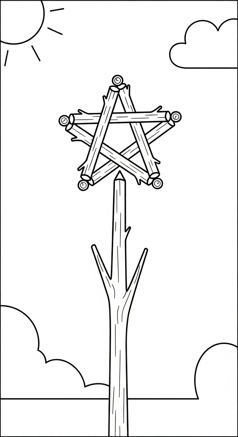 tranh tô màu ngôi sao cho bé tải miễn phí