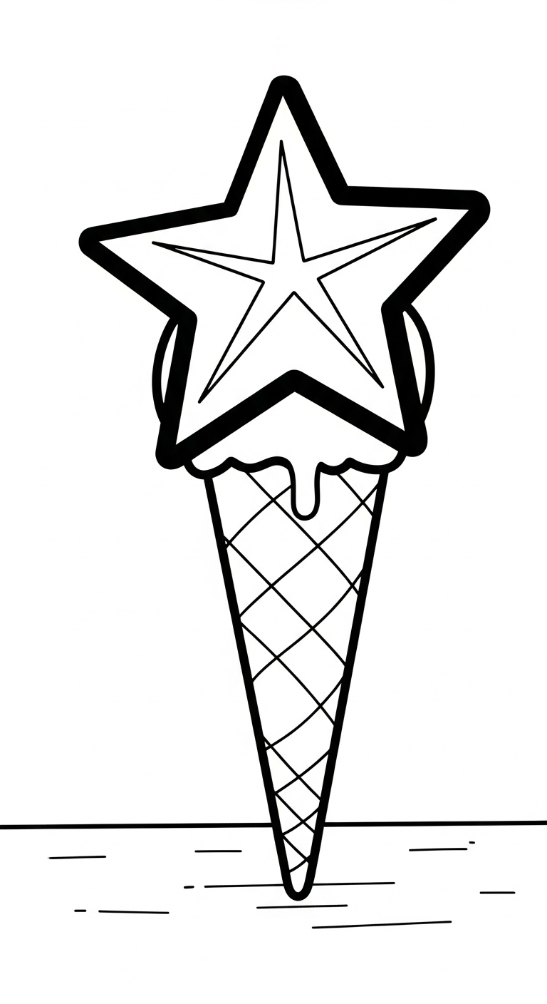 mẫu tranh tô màu ngôi sao cho bé 1