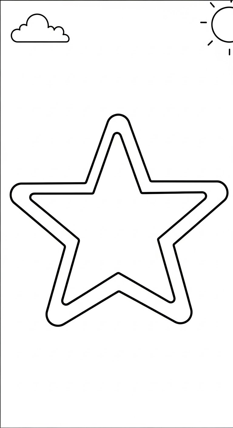tải tranh tô màu ngôi sao cho bé
