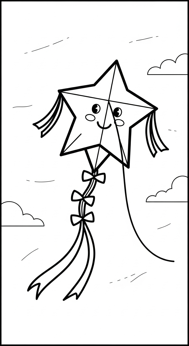 mẫu in hình tô màu ngôi sao cho bé