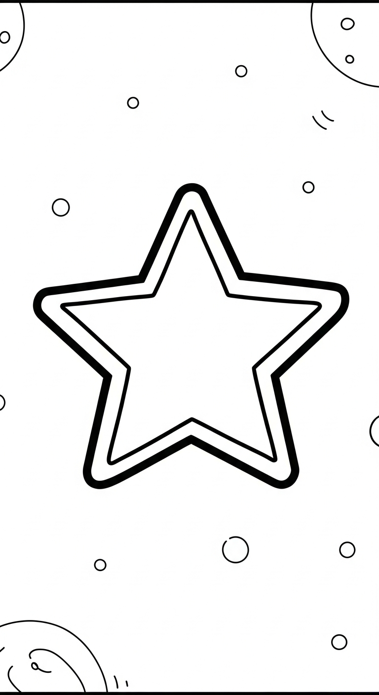 tranh tô màu ngôi sao tập tô