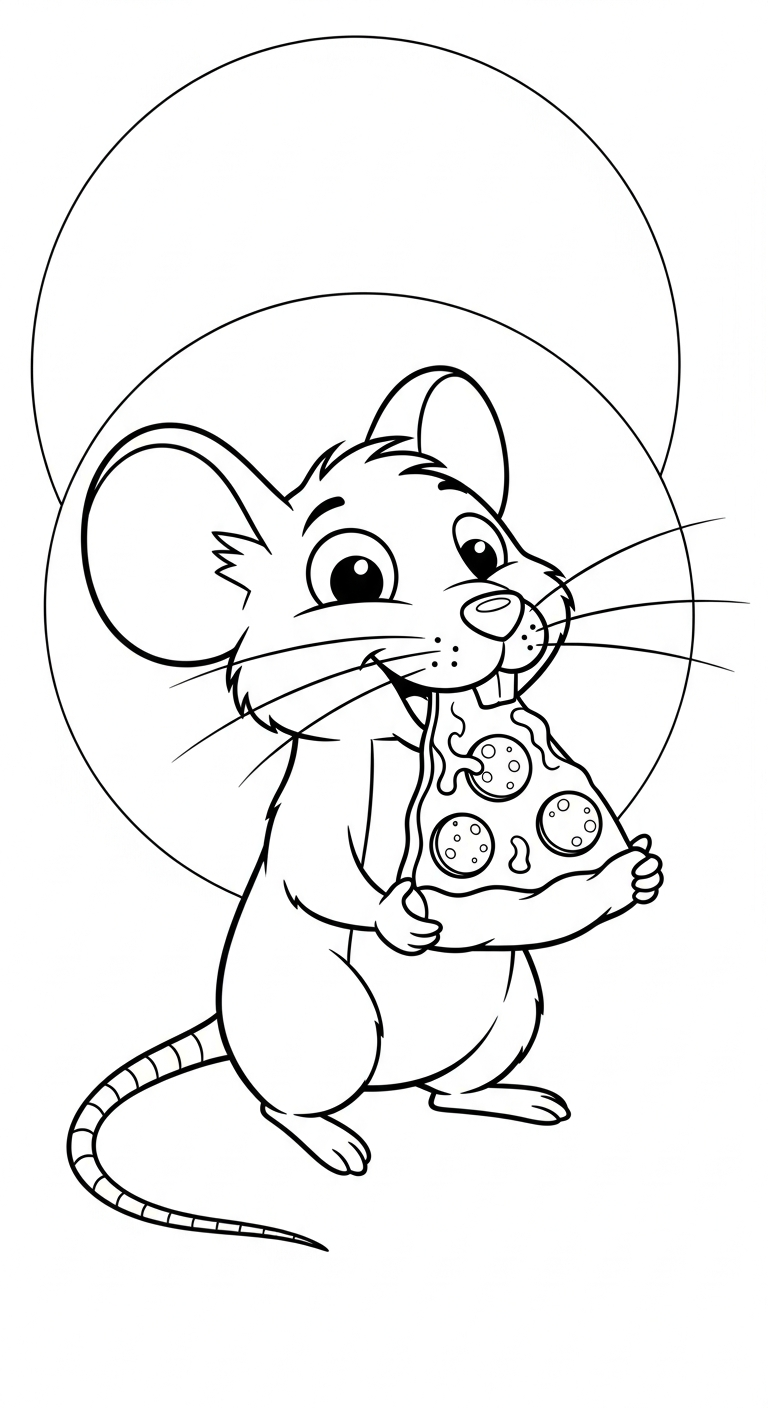 tải hình tô màu pizza không mất tiền