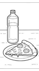 tranh tô màu pizza cho bé mới nhất