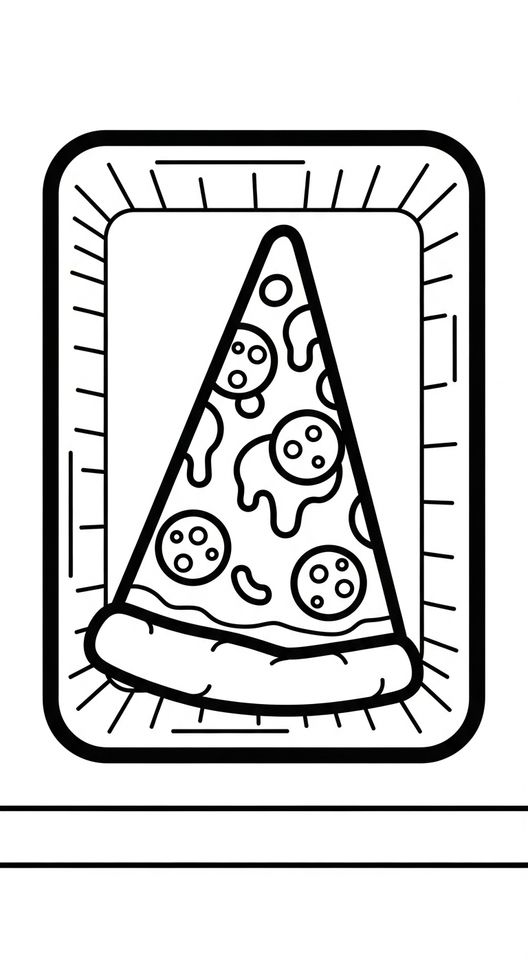 tải tranh tô màu pizza cho bé 7 tuổi